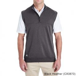 Adidas A271 Quarter-Zip Club Vest -FAIRWAY GOLF Sales ADS0418c