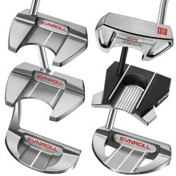 Evnroll Classic Series Mallet Silver Satin Finish Putters