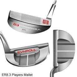Evnroll Classic Series Mallet Silver Satin Finish Putters 20 Evnroll Classic Series Mallet Silver Satin Finish Putters -FAIRWAY GOLF Sales EVN0012d