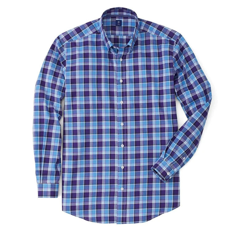 FootJoy Stretch Twill Woven Multi Large Plaid Shirt (Previous Season Style) 3 FootJoy Stretch Twill Woven Multi Large Plaid Shirt (Previous Season Style)