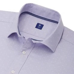 FootJoy Oxford Shirt With Overprint Shirt (Previous Season Style) -FAIRWAY GOLF Sales FTJ1274e