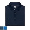 Footjoy Diamond Dot Print Lisle Self Collar 2 Footjoy Diamond Dot Print Lisle Self Collar -FAIRWAY GOLF Sales FTJ1345