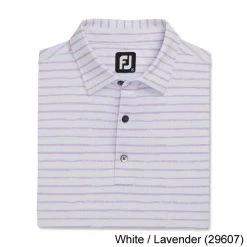 Footjoy Chalk Line Print Stretch Pique Self Collar 14 Footjoy Chalk Line Print Stretch Pique Self Collar -FAIRWAY GOLF Sales FTJ1351c