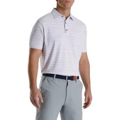 Footjoy Chalk Line Print Stretch Pique Self Collar 15 Footjoy Chalk Line Print Stretch Pique Self Collar -FAIRWAY GOLF Sales FTJ1351d