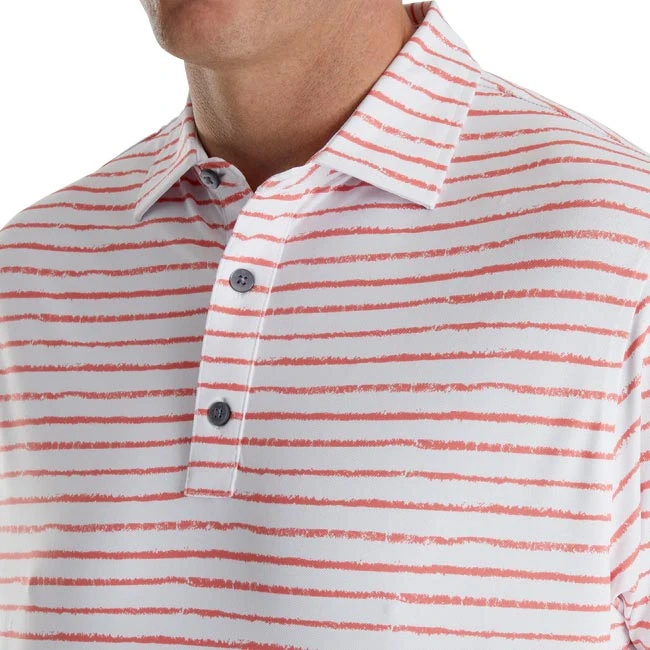 Footjoy Chalk Line Print Stretch Pique Self Collar 11 Footjoy Chalk Line Print Stretch Pique Self Collar - Image 9