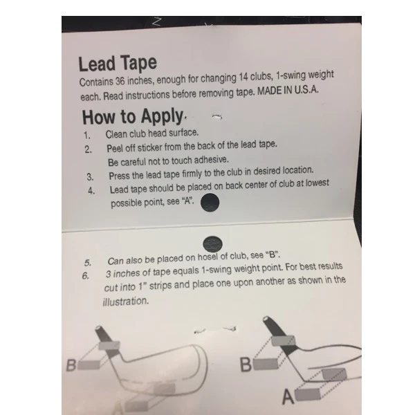 Global Tour Golf Range Rat Golf Lead Tape 4 Global Tour Golf Range Rat Golf Lead Tape - Image 2