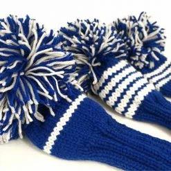 Jan Craig Royal White Stripe Headcover Set 9 Jan Craig Royal White Stripe Headcover Set -FAIRWAY GOLF Sales JCG0003 3c