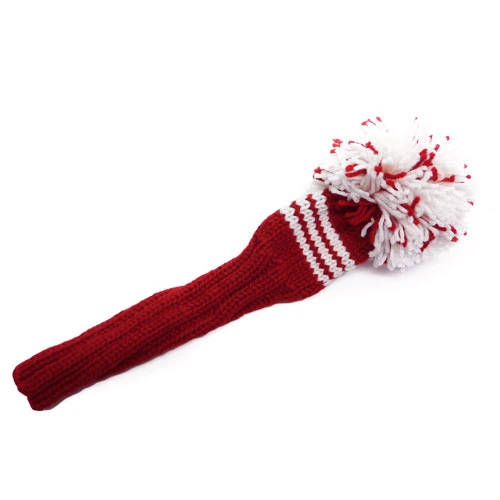 Jan Craig Red White Stripe Headcover Set 4 Jan Craig Red White Stripe Headcover Set - Image 2