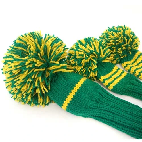 Jan Craig Green Yellow Stripe Headcover Set 5 Jan Craig Green Yellow Stripe Headcover Set - Image 3