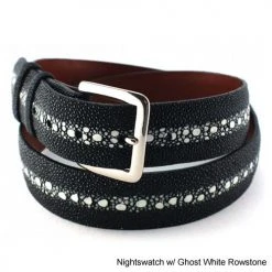 Jacob Hill Leather Rowstone Stingray 1 1/2 Leather Belts -FAIRWAY GOLF Sales JHL0003a
