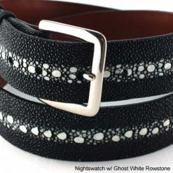 Jacob Hill Leather Rowstone Stingray 1 1/2 Leather Belts -FAIRWAY GOLF Sales JHL0003b