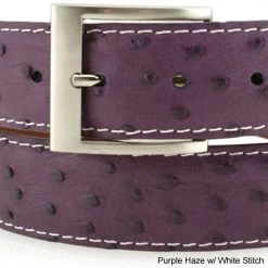 Jacob Hill Leather Ostrich 1 1/2 Leather Belts -FAIRWAY GOLF Sales JHL0005b