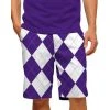 LoudMouth Purple & White Shorts 2 LoudMouth Purple & White Shorts -FAIRWAY GOLF Sales LOM0314 314
