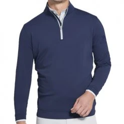 Miura Peter Millar Perth Stretch Loop Terry Quarter Zip -FAIRWAY GOLF Sales MIU0105f