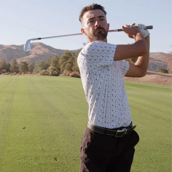 Miura Peter Black Quail Polo Miura Microprint 5 Miura Peter Black Quail Polo Miura Microprint - Image 3