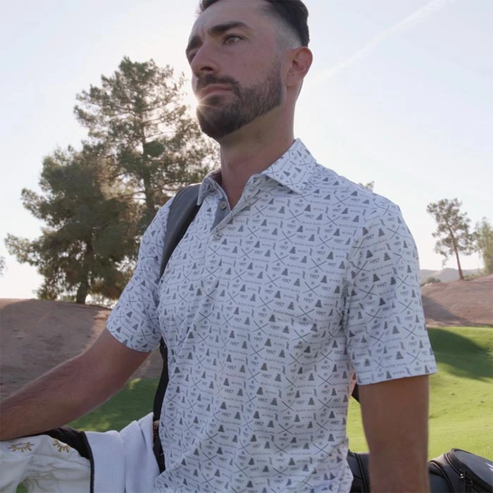 Miura Peter Black Quail Polo Miura Microprint 6 Miura Peter Black Quail Polo Miura Microprint - Image 4