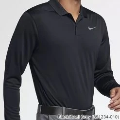 NikeGolf Nike Dri-FIT Victory Long Sleeve Standard Fit Golf Polo -FAIRWAY GOLF Sales NKE1213d