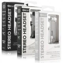 NoiseHush NX40 3.5mm Stereo Headsets With Mic -FAIRWAY GOLF Sales NOI0003 3h