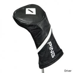 Ping Black Leather Headcover -FAIRWAY GOLF Sales PNG0584 584a