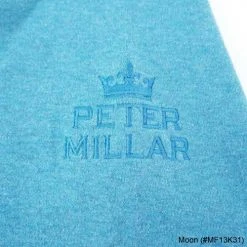 Peter Millar Heather Interlock Quarter Zip Sweaters W/ Logo -FAIRWAY GOLF Sales PTM0003 3c