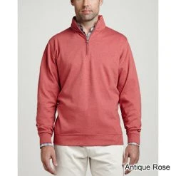 Peter Millar Heather Interlock Quarter Zip Sweaters W/ Logo -FAIRWAY GOLF Sales PTM0003 3f