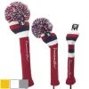 RocketTour Red Base Rugby Stripe Pom Pom Headcover -FAIRWAY GOLF Sales ROC0006