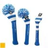 RocketTour Royal Blue Base Rugby Stripe Pom Pom Headcover