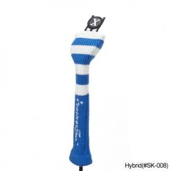 RocketTour Royal Blue Base Rugby Stripe Pom Pom Headcover 11 RocketTour Royal Blue Base Rugby Stripe Pom Pom Headcover -FAIRWAY GOLF Sales ROC0007 7c