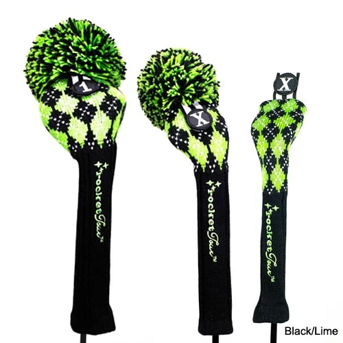 RocketTour Argyle Pom Pom Headcover 7 RocketTour Argyle Pom Pom Headcover - Image 5