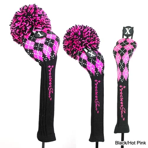 RocketTour Argyle Pom Pom Headcover 8 RocketTour Argyle Pom Pom Headcover - Image 6