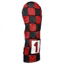 Rose & Fire Checkered Premium USA Leather Headcover -FAIRWAY GOLF Sales RSF0042 42b