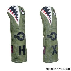 Rose & Fire Bomber/Warhawk Premium USA Leather Headcover -FAIRWAY GOLF Sales RSF0054h