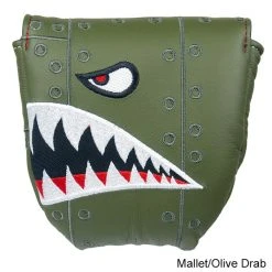 Rose & Fire Bomber/Warhawk Premium USA Leather Putter Covers -FAIRWAY GOLF Sales RSF0055c