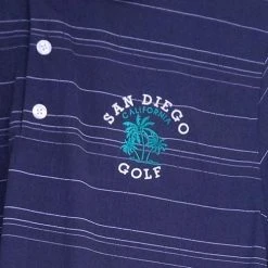 San Diego Gifts San Diego Gift Three Color Textured Stripe Polo Shirts -FAIRWAY GOLF Sales SAG0025 25b