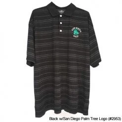 San Diego Gifts San Diego Gift Three Color Textured Stripe Polo Shirts -FAIRWAY GOLF Sales SAG0025 25c