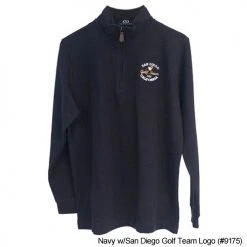 San Diego Gifts San Diego Gift 1/4 Zip Flat Back Rib Pullovers (#9175) -FAIRWAY GOLF Sales SAG0030 30d