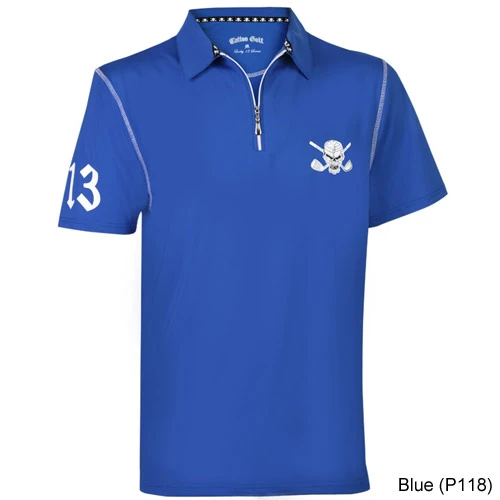 TattooGolf Tattoo Golf Lucky 13/Red Line Hybrid Performance Golf Shirts 5 TattooGolf Tattoo Golf Lucky 13/Red Line Hybrid Performance Golf Shirts - Image 3