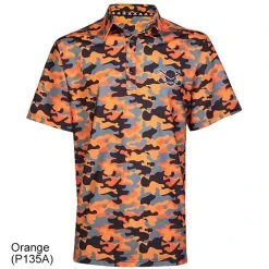 TattooGolf Tattoo Golf Camo Cool-Stretch Golf Shirt -FAIRWAY GOLF Sales TAT0261c