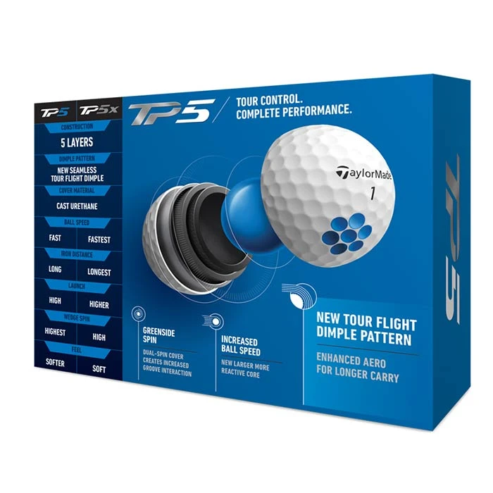 TaylorMade TP5 Golf Balls 6 TaylorMade TP5 Golf Balls - Image 4