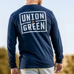 Union Green Double Hit Grit Long Sleeve T-Shirt -FAIRWAY GOLF Sales UNG0005b