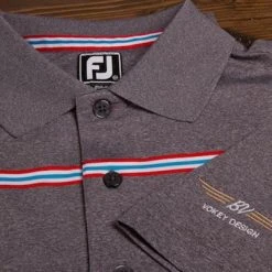 VokeyDesign Vokey Design FJ ProDry Lisle Chest Stripe Polo Shirts -FAIRWAY GOLF Sales VKD0193 193f